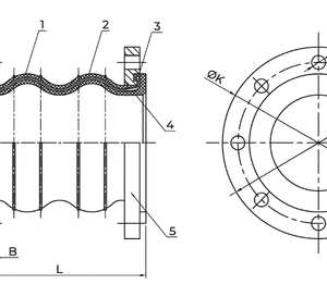 Double-Sphere Rubber Joint