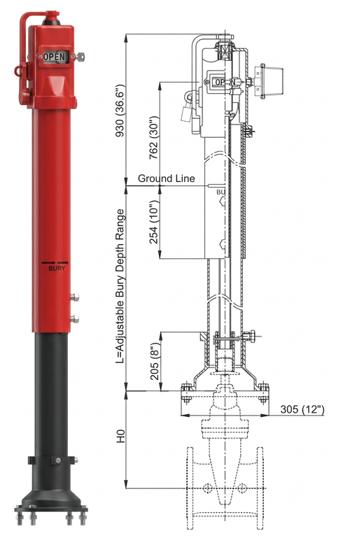 Vertical Post Indicator